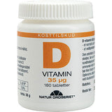 Natur-Drogeriet D3-vitamin 35 Ug | 180 Tabl. fra Natur-Drogeriet på Mecindo.dk