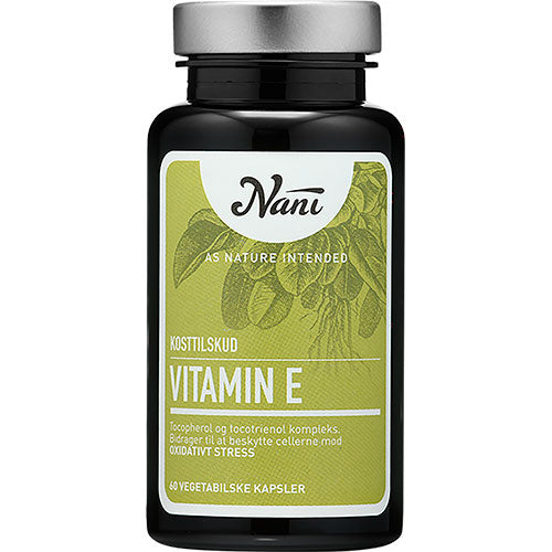 Nani E-vitamin Food State | 60 kapsler fra Nani på Mecindo.dk