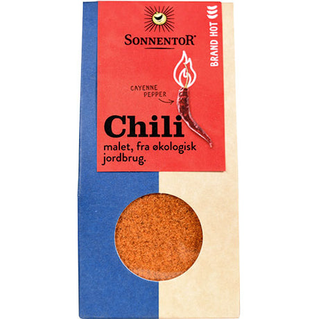 Sonnentor Chili Hot Malet Økologisk Ekstra Staek | 40 gr fra Sonnentor på Mecindo.dk
