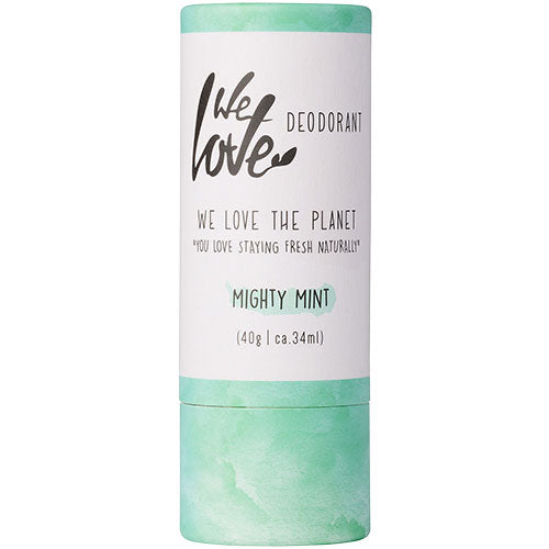 We love the Planet Deo Stift (40 gr) | Mighty Mint fra We love the Planet på Mecindo.dk