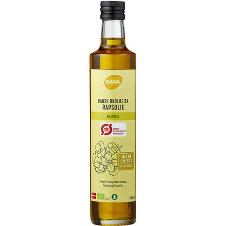 DAVA Økologisk Rapsolie | 500 ml fra DAVA på Mecindo.dk