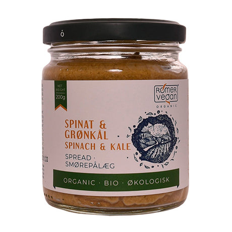 Rømer Smørepålaeg Spinat & Grønkål Økologisk | 200 gr fra Rømer på Mecindo.dk
