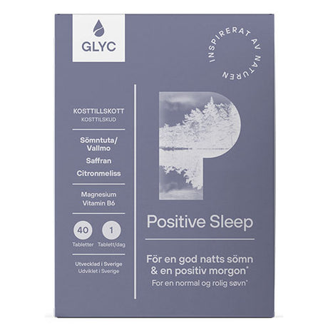 Glyc Positive Sleep | 40 Tabl. fra Glyc på Mecindo.dk