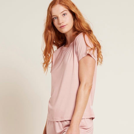 Boody Goodnight Sleep Tee Dusty Pink | Str. M fra Boody på Mecindo.dk