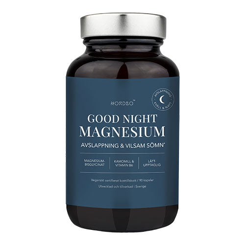 NORDBO Good Night Magnesium | 90 kapsler fra NORDBO på Mecindo.dk