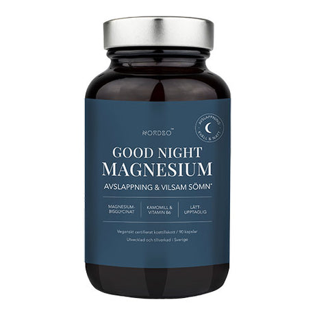 NORDBO Good Night Magnesium | 90 kapsler fra NORDBO på Mecindo.dk