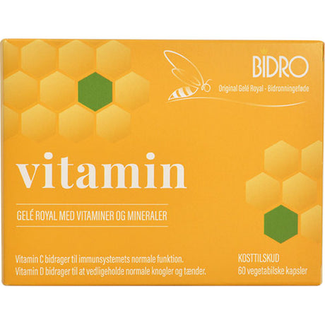 Bidro Vitamin 60 Veg. Kapsler | 60 kapsler fra Bidro på Mecindo.dk