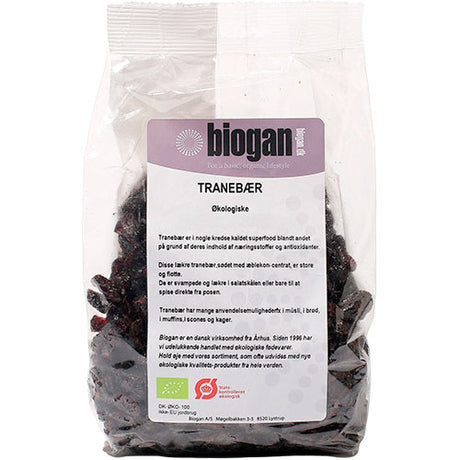 Biogan Økologisk Tranebær | 500 gr