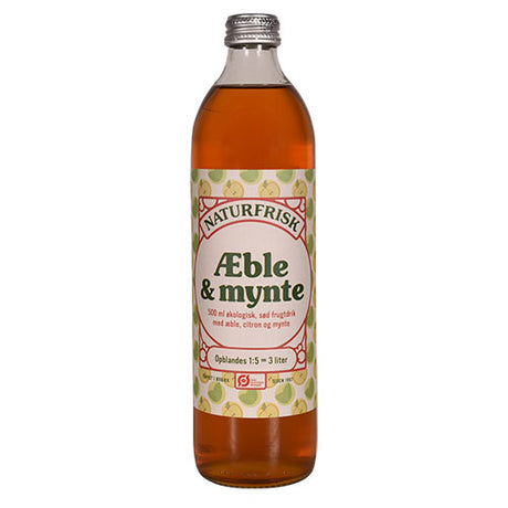 Naturfrisk AEble & Mynte Saft Ø | 500 ml fra Naturfrisk på Mecindo.dk