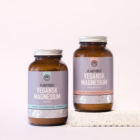 Plantforce Magnesium Passionsfrugt | 150 gr fra Plantforce på Mecindo.dk