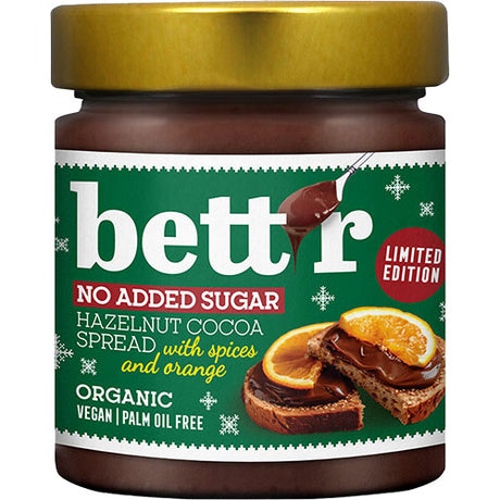 bett’r Smørepålæg Hasselnød kakao med orange Ø | 250 gr