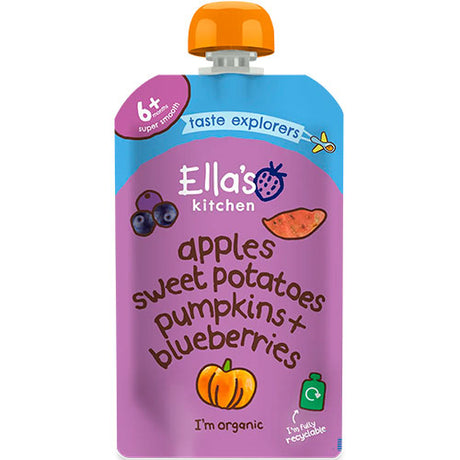 Ellas Kitchen Babymos søde kartofler, græskar, æble & blåbær | 120 g