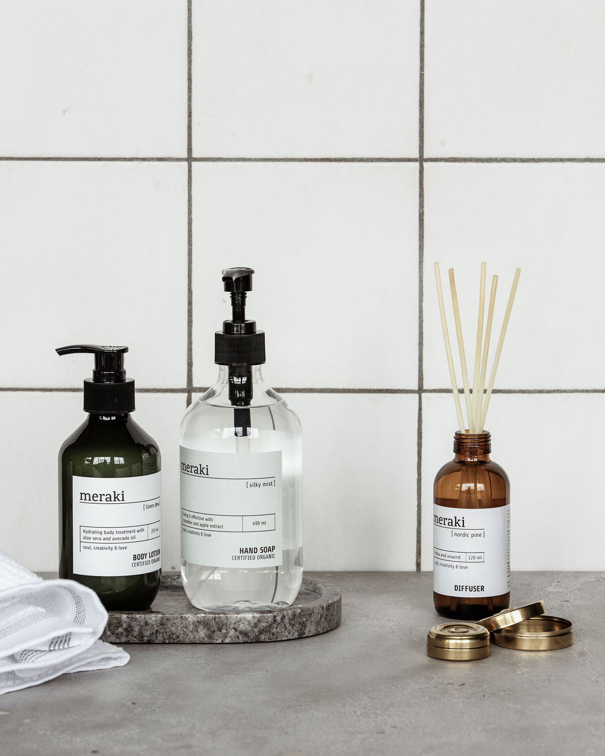 Meraki Body Lotion Linen Dew  | 275 ml fra Meraki på Mecindo.dk