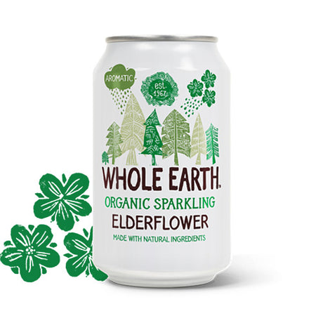 Whole Earth Hyldeblomst Sodavand Ø | 330 ml fra Whole Earth på Mecindo.dk