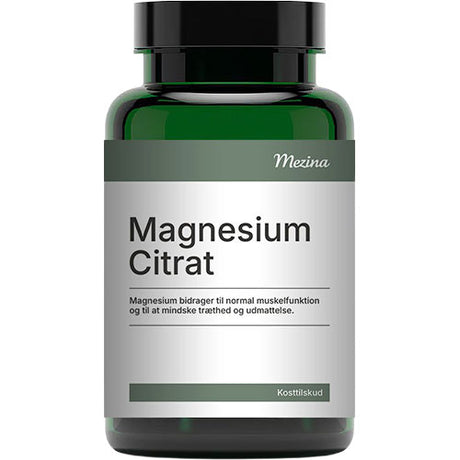 Mezina Magnesium Citrat | 180 KAP fra Mezina på Mecindo.dk