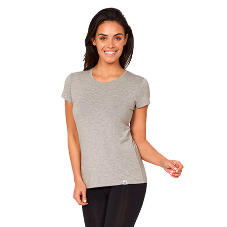 Boody Women´s Crew Neck Light Marl | Str. M fra Boody på Mecindo.dk