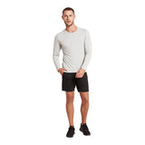 Boody Men´s Long Sleeve Crew T-shirt Light Marl | Str. M fra Boody på Mecindo.dk