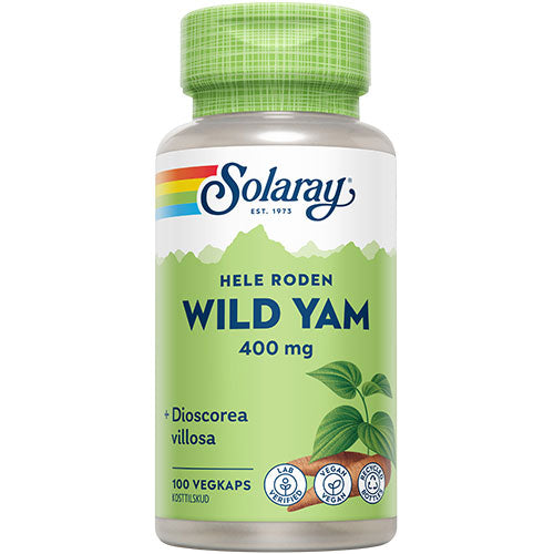 Solaray Wild Yam Root | 100 kapsler fra Solaray på Mecindo.dk