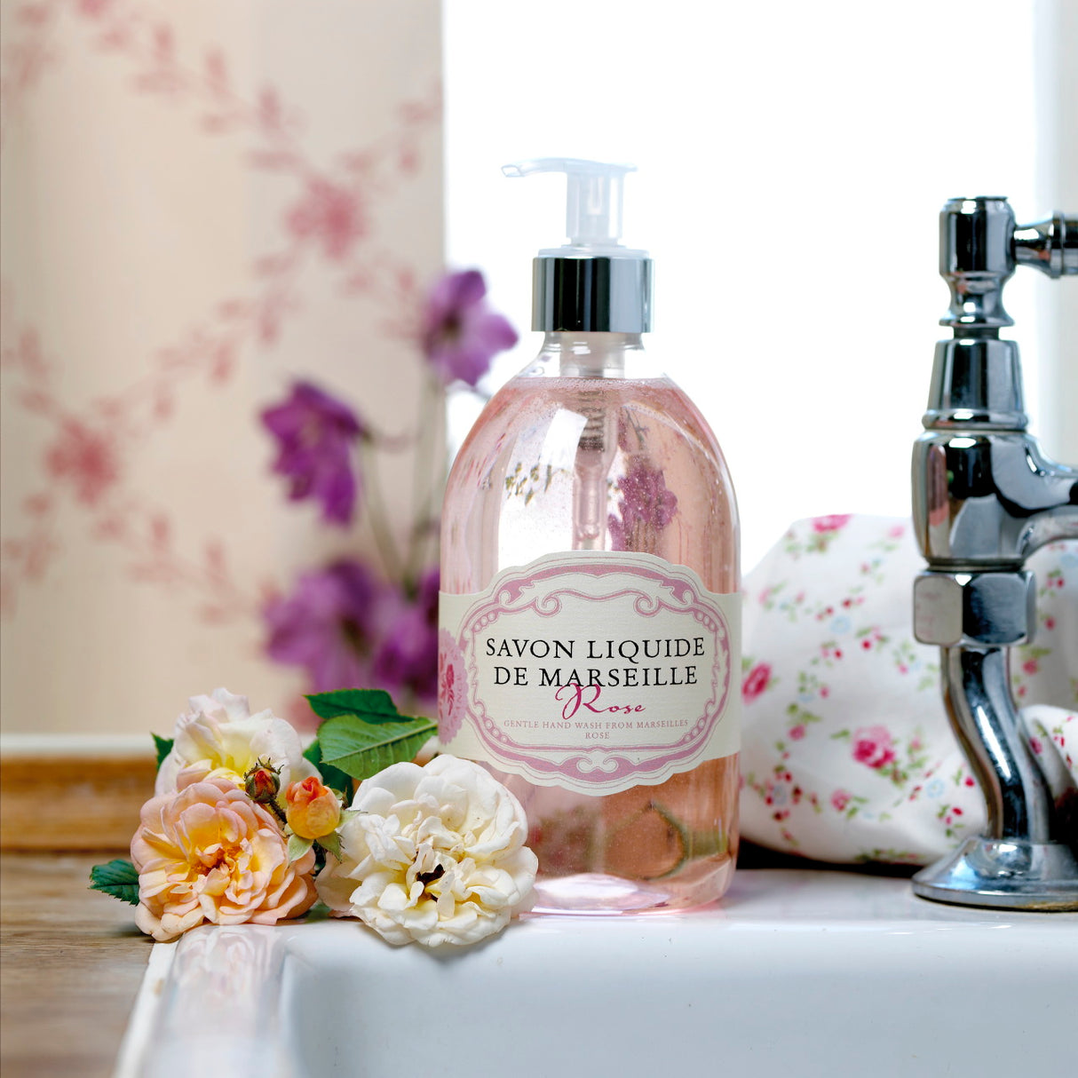 Savon De Marseille Håndsaebe - Rose | 500 ml fra Savon De Marseille på Mecindo.dk