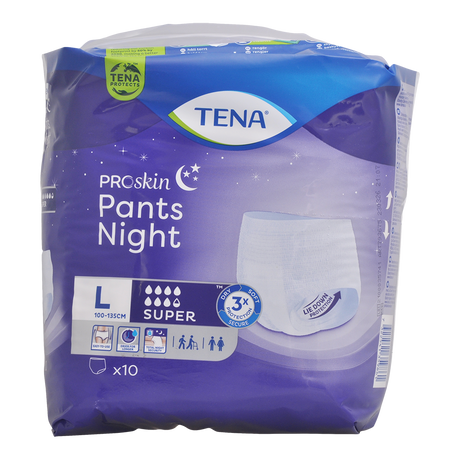Tena Proskin Pants Night Super | Str.Large fra Tena på Mecindo.dk