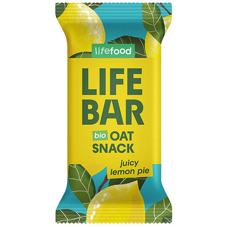 Lifebar Havrebar Lemon Økologisk | 40 gr fra Lifefood på Mecindo.dk