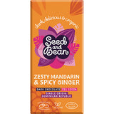 Seed & Bean Mørk Chokolade 72% M.mandarin & Ginger Økologisk | 75 gr fra Seed & Bean på Mecindo.dk