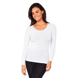 Boody Long Sleeve Top Hvid | Str. L fra Boody på Mecindo.dk