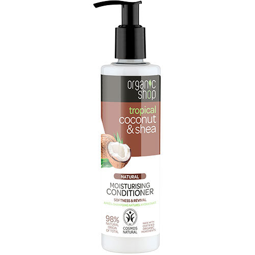 Organic Shop Coconut & Shea Conditioner | 280 ml fra Organic Shop på Mecindo.dk