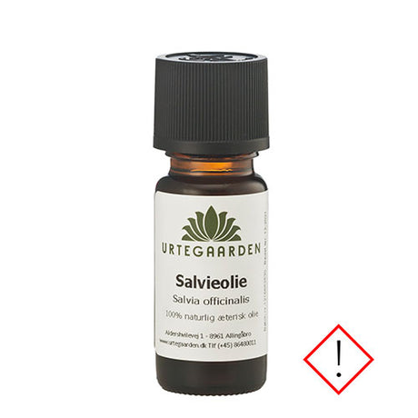 Urtegaarden Salvieolie | 10 ml fra Urtegaarden på Mecindo.dk