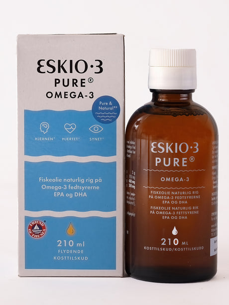 Eskio3 Pure Fiskeolie | 210 ml fra Eskio3 på Mecindo.dk