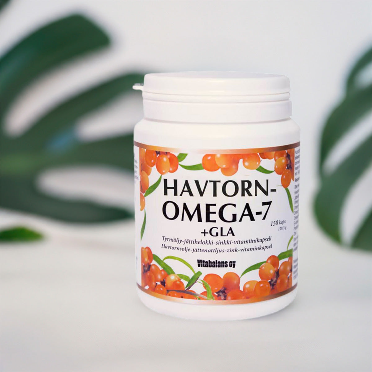 Vitabalans Havtorn Omega 7+gla | 150 kapsler fra Vitabalans på Mecindo.dk