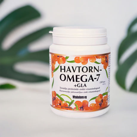 Vitabalans Havtorn Omega 7+gla | 150 kapsler fra Vitabalans på Mecindo.dk