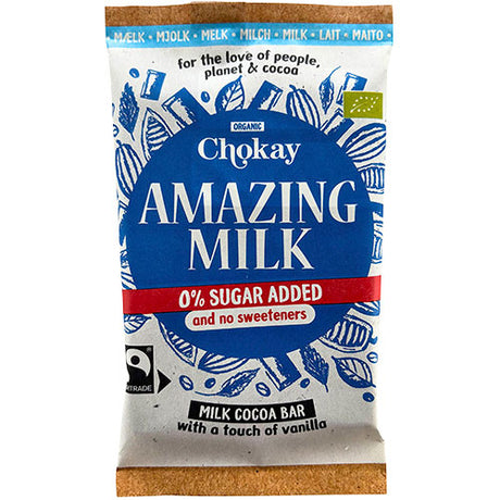 Chokay Bar Amazing Milk 39% Økologisk | 70 g fra Chokay på Mecindo.dk