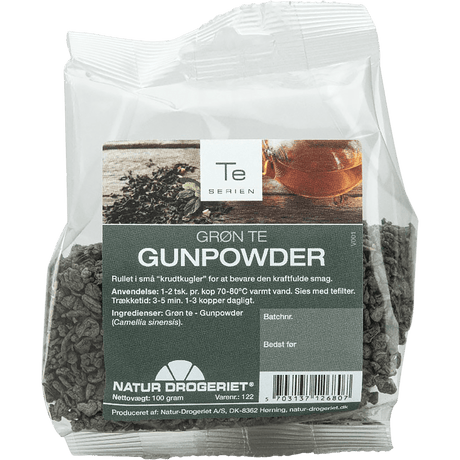Natur-Drogeriet Grøn Gunpowder Te | 100 g fra Natur-Drogeriet på Mecindo.dk