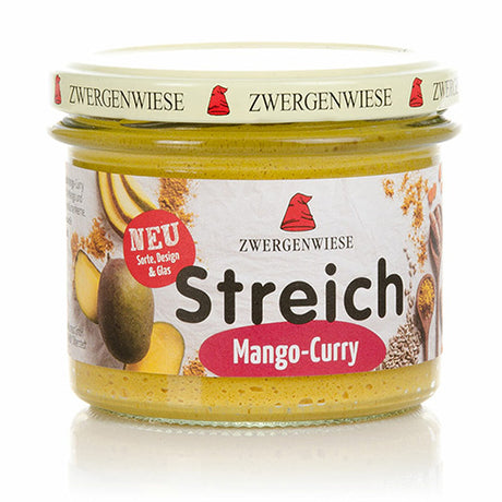 Zwergenwiese Smørepålaeg Mango/karry Streich Økologisk | 180 gr fra Zwergenwiese på Mecindo.dk