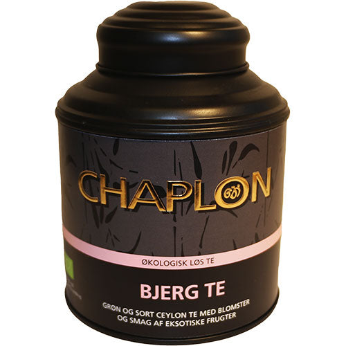 Chaplon Bjergblomst Sort/grøn Te I Dåse Økologisk | 160 gr fra Chaplon på Mecindo.dk