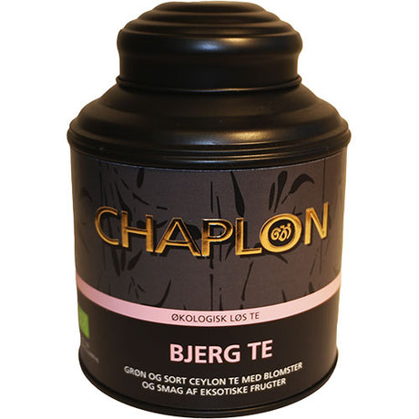 Chaplon Bjergblomst Sort/grøn Te I Dåse Økologisk | 160 gr fra Chaplon på Mecindo.dk