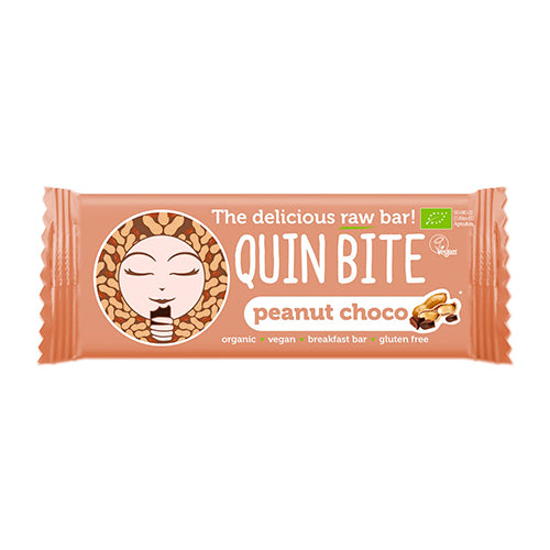Quin Bite Peanut Choco Økologisk | 30 gr fra Quin Bite på Mecindo.dk