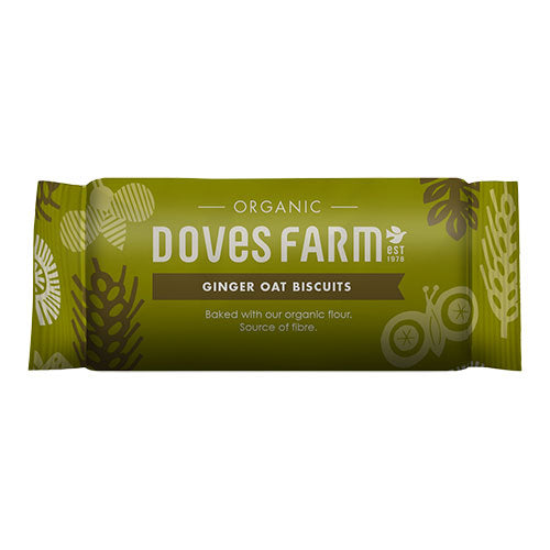 Doves Farm Ginger Oat Biscuits Økologisk | 200 gr fra Doves Farm på Mecindo.dk