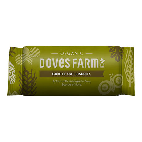 Doves Farm Ginger Oat Biscuits Økologisk | 200 gr fra Doves Farm på Mecindo.dk
