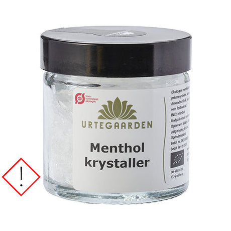 Urtegaarden Mentholkrystaller Økologisk | 20 gr fra Urtegaarden på Mecindo.dk