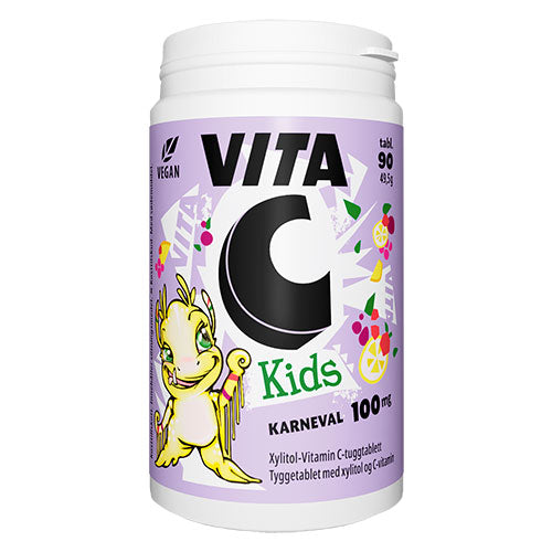Vitabalans Kids Kids Vita C Kids | 90 Tabl. fra Vitabalans Kids på Mecindo.dk