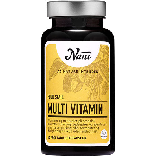 Nani Multivitamin Food State | 60 kapsler fra Nani på Mecindo.dk