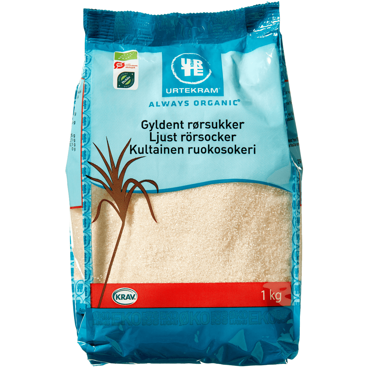 Urtekram Rørsukker Brasilien Økologisk | 1 kg fra Urtekram på Mecindo.dk