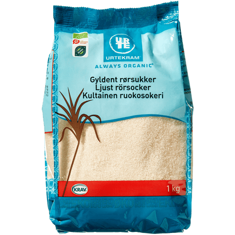 Urtekram Rørsukker Brasilien Økologisk | 1 kg fra Urtekram på Mecindo.dk