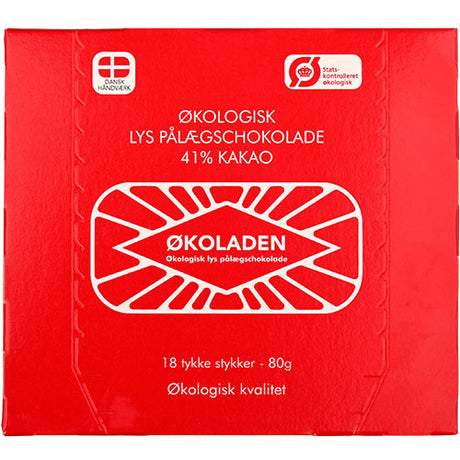 Økoladen Luksus Pålægschokolade Lys | 80 gr fra Økoladen på Mecindo.dk