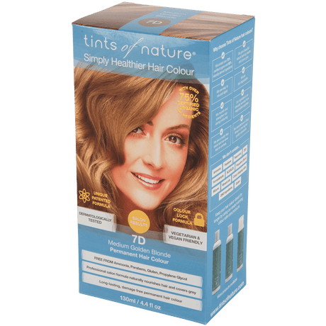 Tints of Nature Permanent Hårfarve | Medium Gylden Blond 7D