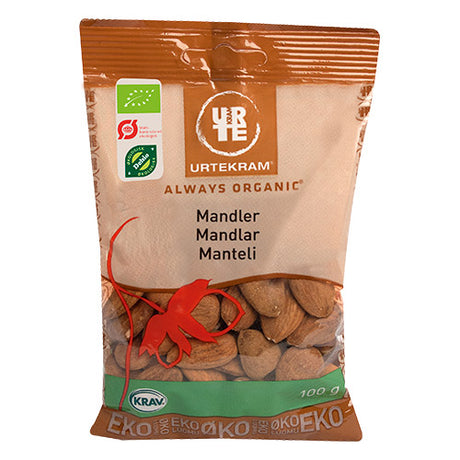 Urtekram Mandler Søde Økologisk Spanske | 100 gr fra Urtekram på Mecindo.dk