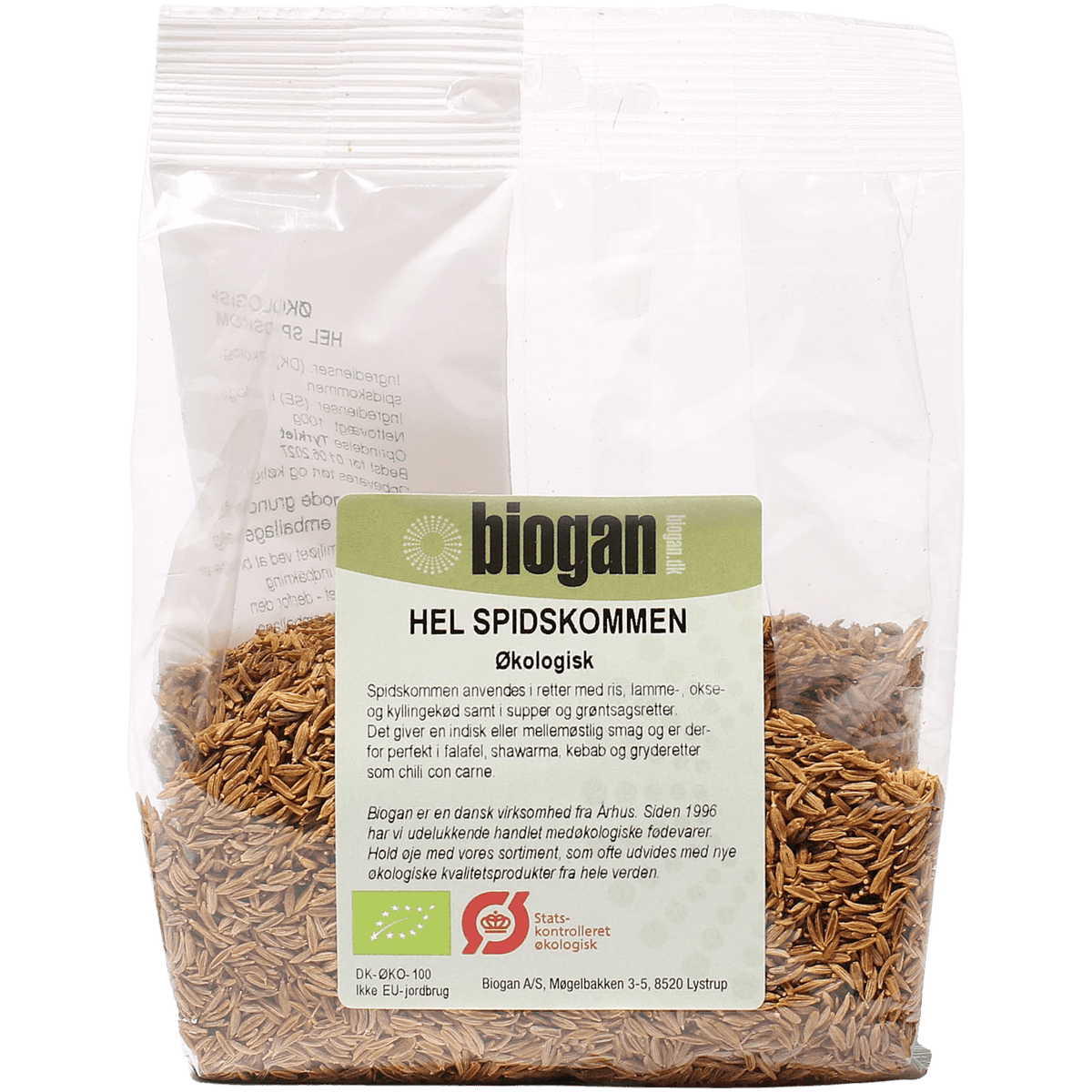 Biogan Økologisk Hel Spidskommen | 100 g