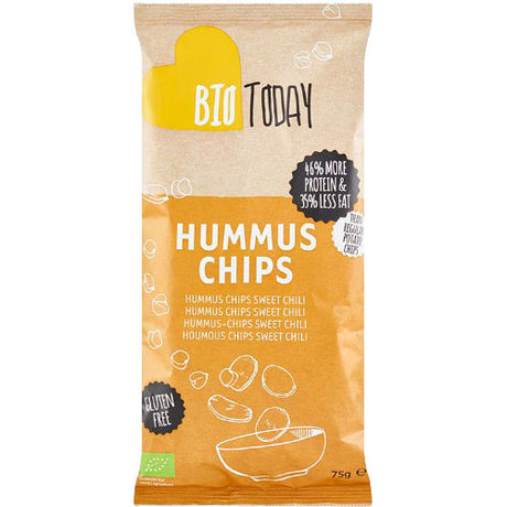 Bio Today Hummuschips Med Sød Chili Ø | 75 gr fra Bio Today på Mecindo.dk